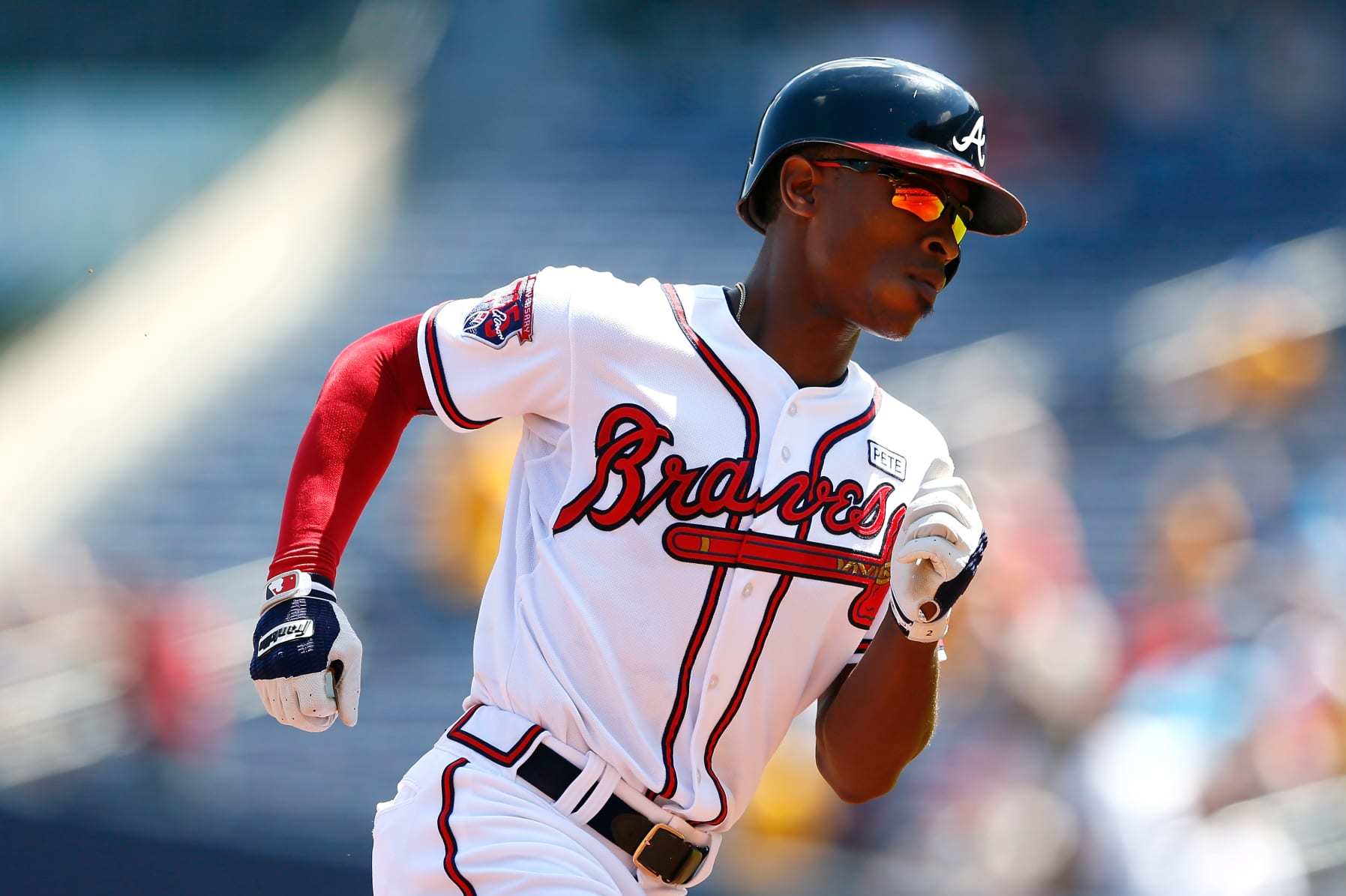 ATLANTA, GA - SEPTEMBER 03: B.J. Upton #2 of the Atlanta Braves rounds third base after hitting a two-run homer in the second inning against the Philadelphia Phillies at Turner Field on September 3, 2014 in Atlanta, Georgia. (Photo by Kevin C. Cox/Getty Images)