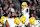 WEST LAFAYETTE, IN - OCTOBER 18: Oregon Ducks Quarterback Dillon Gabriel (8) sets up a play during the college football game between the Oregon Ducks and the Purdue Boilermakers on October 18, 2024, at Ross-Ade Stadium in West Lafayette, Indiana. (Photo by Michael Allio/Icon Sportswire via Getty Images)