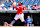 CLEVELAND, OH - AUGUST 26: Cleveland Guardians designated hitter Josh Naylor (22) drives in a run with a single during the seventh inning of game 1 of the Major League Baseball doubleheader between the Kansas City Royals and Cleveland Guardians on August 26, 2024, at Progressive Field in Cleveland, OH. (Photo by Frank Jansky/Icon Sportswire via Getty Images)