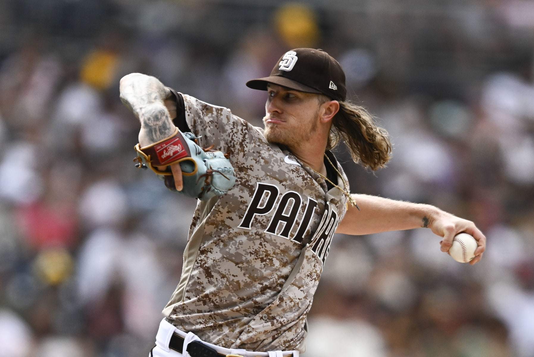 SAN DIEGO, CA - SEPTEMBER 03: Josh Hader #71 of the San Diego Padres plays during a baseball game against the San Francisco Giants on September 3, 2023 at Petco Park in San Diego, California. (Photo by Denis Poroy/Getty Images)