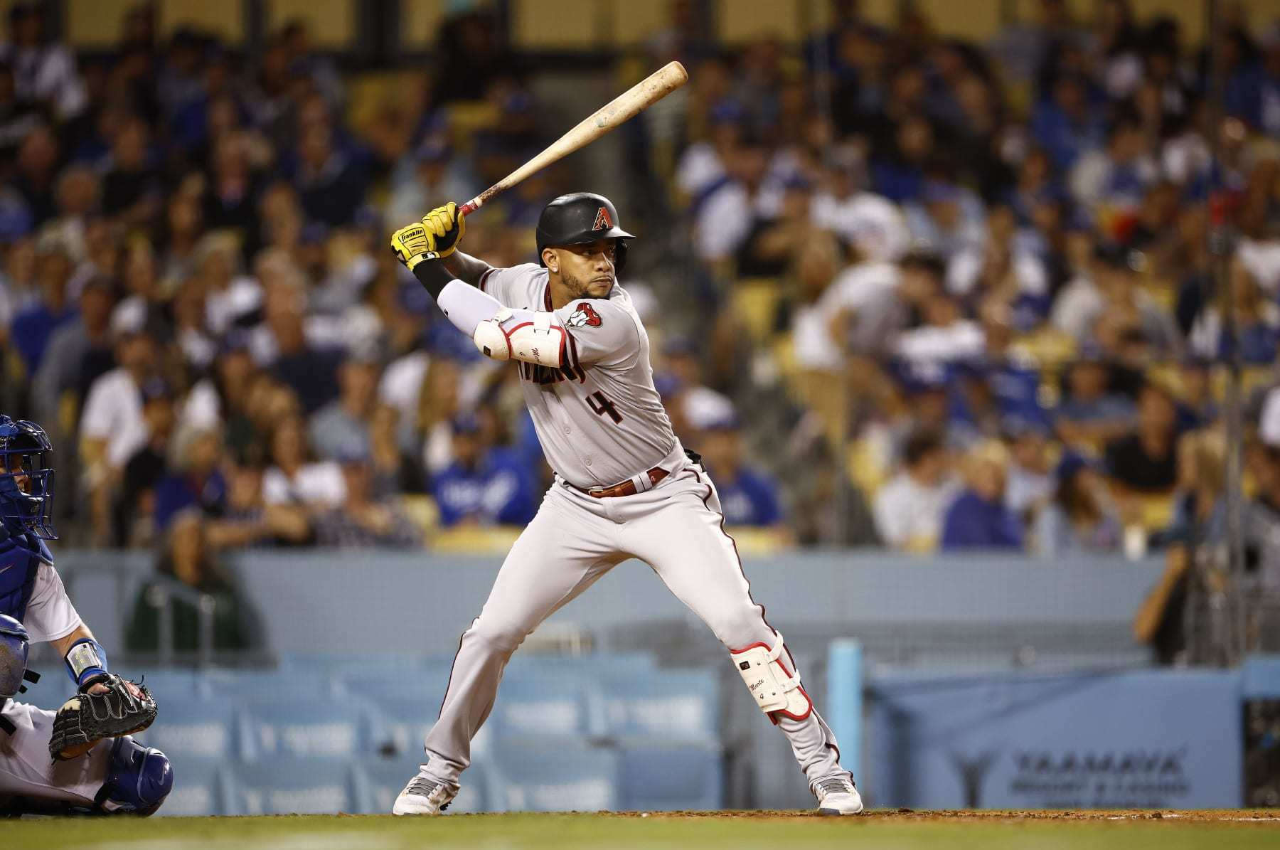 Andres Gimenez singles on a ground ball to third baseman Justin Turner.  Owen Miller to 3rd., 06/17/2022