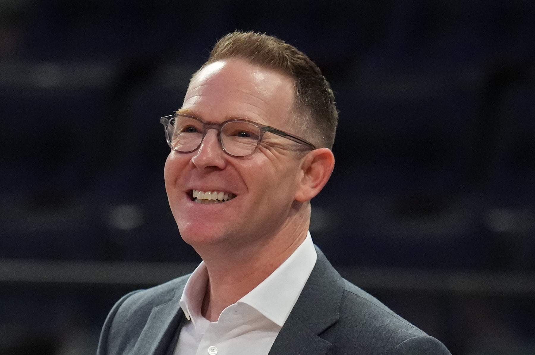 NEW YORK, NY - MARCH 31: Sam Presti General Manager of the Oklahoma City Thunder attends the game against the New York Knicks on March 31, 2024 at Madison Square Garden in New York City, New York. NOTE TO USER: User expressly acknowledges and agrees that, by downloading and or using this photograph, User is consenting to the terms and conditions of the Getty Images License Agreement. Mandatory Copyright Notice: Copyright 2024 NBAE (Photo by Jesse D. Garrabrant/NBAE via Getty Images)
