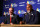 LOS ANGELES, CA - MARCH 22: Major League Baseball Commissioner Robert D. Manfred Jr. and Major League Baseball Players Association Executive Director Tony Clark speak during a press conference before Game 3 of the Championship Round of the 2017 World Baseball Classic between Team USA and Team Puerto Rico on Wednesday, March 22, 2017 at Dodger Stadium in Los Angeles, California. (Photo by Alex Trautwig/WBCI/MLB via Getty Images)