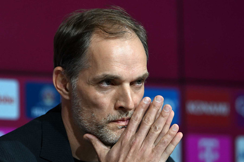 Bayern Munich's new headcoach Thomas Tuchel attends a press conference in Munich, southern Germany, on March 25, 2023. - Bayern Munich announced on March 24, they had appointed former Chelsea and Paris Saint-Germain coach Thomas Tuchel as their new boss after firing Julian Nagelsmann. (Photo by Christof STACHE / AFP) (Photo by CHRISTOF STACHE/AFP via Getty Images)