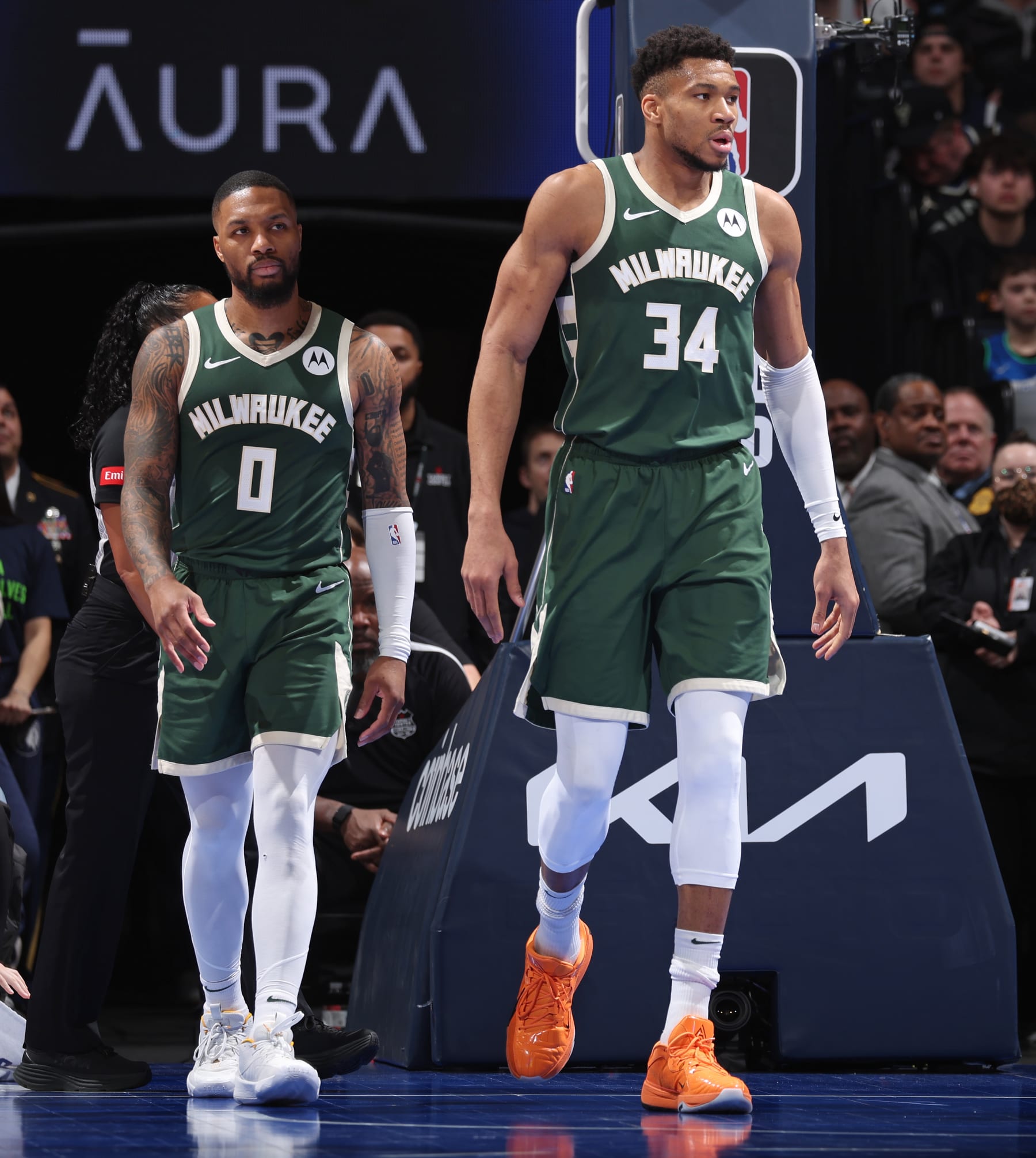 Damian Lillard and Giannis Antetokounmpo