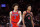 TORONTO, ON - MARCH 03: Scottie Barnes #4 of the Toronto Raptors stands alongside Cade Cunningham #2 of the Detroit Pistons during the second half of their NBA game against the Detroit Pistons at Scotiabank Arena on March 3, 2022 in Toronto, Canada. NOTE TO USER: User expressly acknowledges and agrees that, by downloading and or using this Photograph, user is consenting to the terms and conditions of the Getty Images License Agreement. (Photo by Cole Burston/Getty Images)