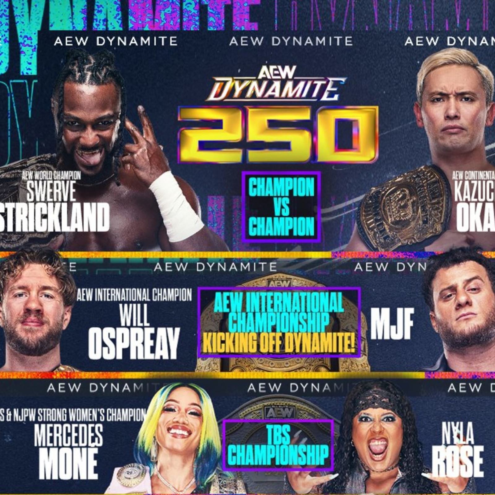 AEW Dynamite 250 Results: Winners, Live Grades, Reaction and Highlights |  News, Scores, Highlights, Stats, and Rumors | Bleacher Report