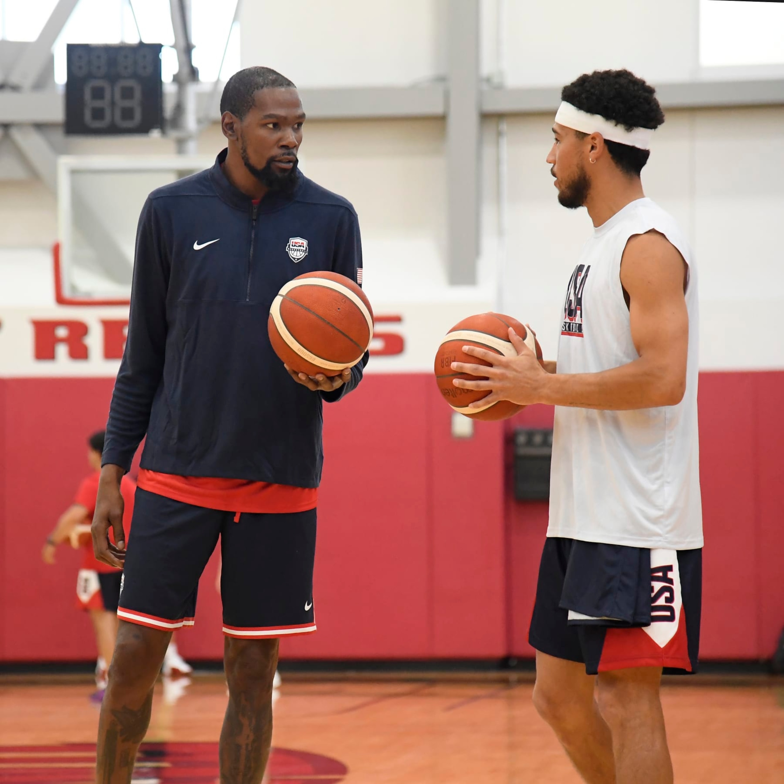 Kevin Durant and Devin Booker Kevin Durant and Devin Booker