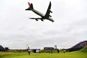 Airplane Flies over Royal Troon Golf Course in Viral Photo from 2024 British Open