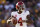 PASADENA, CALIFORNIA - JANUARY 01: Quarterback Jalen Milroe #4 of the Alabama Crimson Tide drops back and looks to throw a pass during the CFP Semifinal Rose Bowl Game against the Michigan Wolverines at Rose Bowl Stadium on January 1, 2024 in Pasadena, California. (Photo by Ryan Kang/Getty Images)
