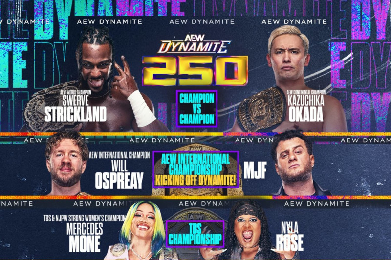 AEW Dynamite 250 Results: Winners, Live Grades, Reaction and Highlights | News, Scores, Highlights, Stats, and Rumors | Bleacher Report AEW Dynamite 250 Results: Winners, Live Grades, Reaction and Highlights | News, Scores, Highlights, Stats, and Rumors | Bleacher Report