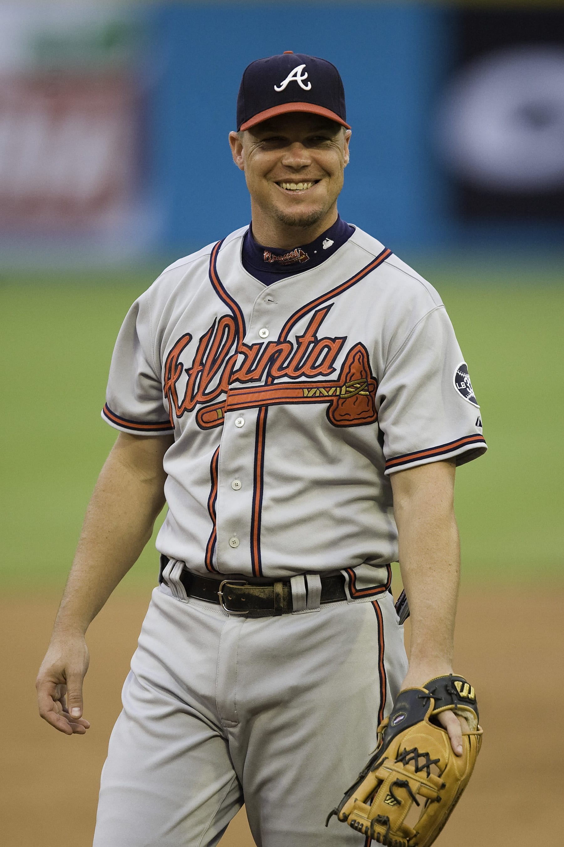 MIAMI, FL - JUNE 29:  Chipper Jones #10 of the Atlanta Braves batting against the Florida Marlins on June 29, 2007 in Miami, Florida.  (Photo by John Capella/Sports Imagery/Getty Images)