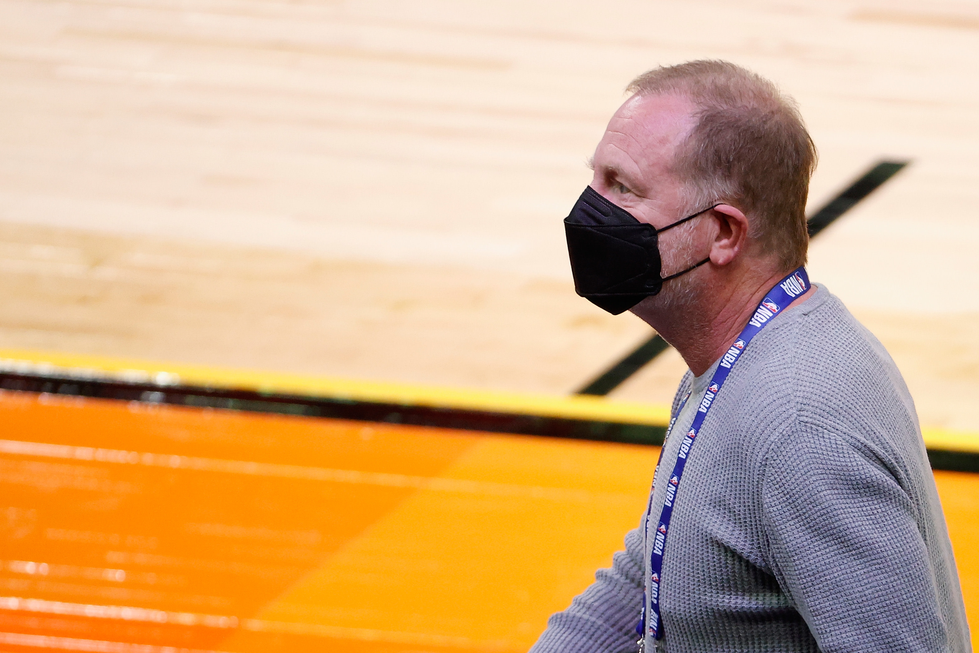 PHOENIX, ARIZONA - FEBRUARY 08: Owner Robert Sarver of the Phoenix Suns attends the NBA game against the Cleveland Cavaliers at Phoenix Suns Arena on February 08, 2021 in Phoenix, Arizona. NOTE TO USER: User expressly acknowledges and agrees that, by downloading and or using this photograph, User is consenting to the terms and conditions of the Getty Images License Agreement. (Photo by Christian Petersen/Getty Images)