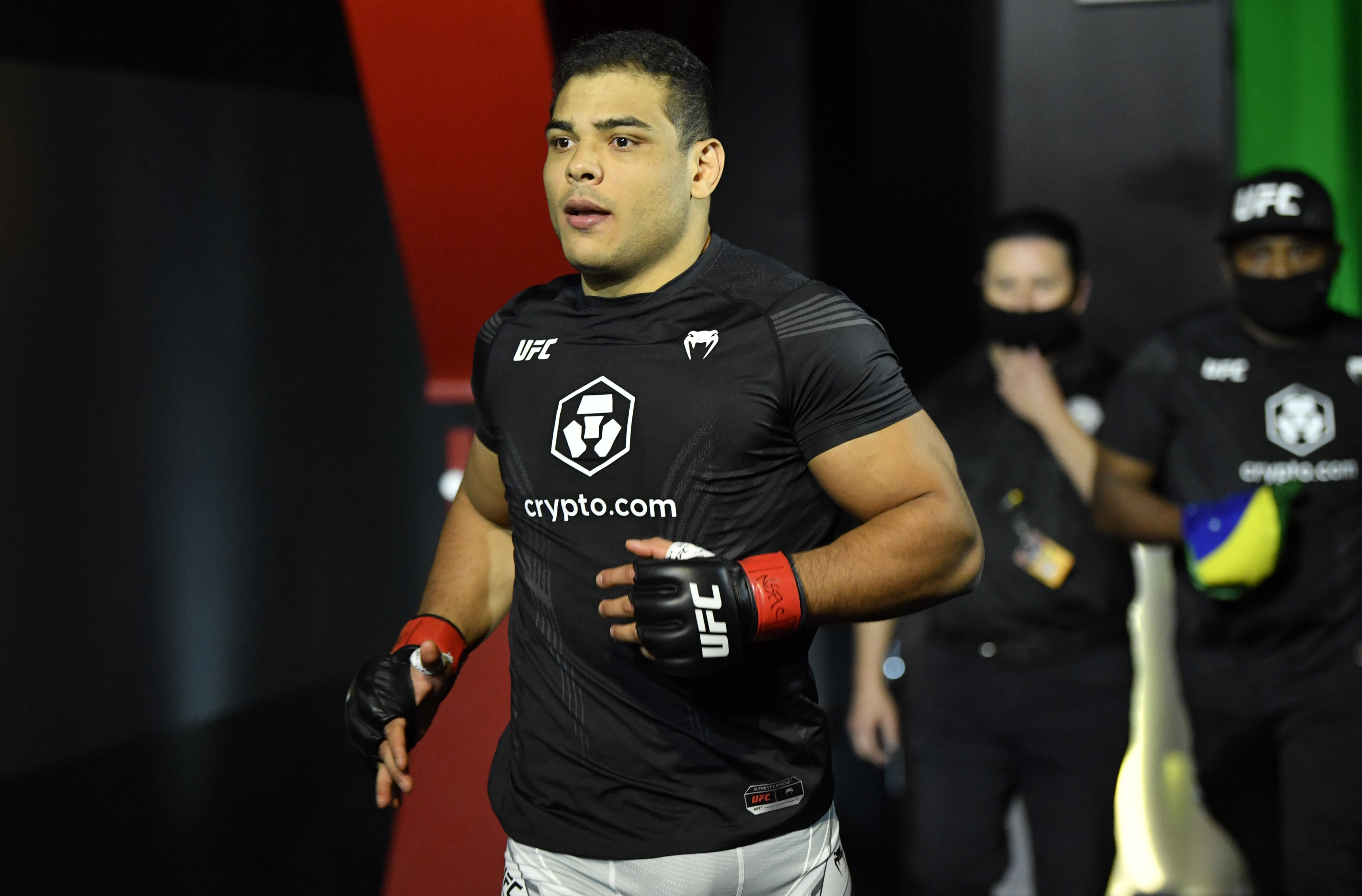 LAS VEGAS, NEVADA - OCTOBER 23: Paulo Costa of Brazil prepares to fight Marvin Vettori of Italy in a light heavyweight fight during the UFC Fight Night event at UFC APEX on October 23, 2021 in Las Vegas, Nevada. (Photo by Jeff Bottari/Zuffa LLC)