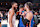 NEW YORK, NY - MARCH 23: Jalen Brunson #11 and Josh Hart #3 of the New York Knicks talk to Mikal Bridges #1 of the Brooklyn Nets after the game on March 23, 2024 at Madison Square Garden in New York City, New York. NOTE TO USER: User expressly acknowledges and agrees that, by downloading and or using this photograph, User is consenting to the terms and conditions of the Getty Images License Agreement. Mandatory Copyright Notice: Copyright 2024 NBAE (Photo by Nathaniel S. Butler/NBAE via Getty Images)