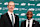 FLORHAM PARK, NEW JERSEY - JANUARY 27: New York Jets general manager Darren Mougey and head coach Aaron Glenn pose after the press conference announcing their hirings at Atlantic Health Jets Training Center on January 27, 2025 in Florham Park, New Jersey. (Photo by Ed Mulholland/Getty Images)