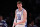 NEW YORK, NEW YORK - MARCH 24: Kyle Filipowski #30 of the Duke Blue Devils reacts during the second half against the James Madison Dukes in the second round of the NCAA Men's Basketball Tournament at Barclays Center on March 24, 2024 in New York City. (Photo by Elsa/Getty Images)