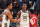 INDIANAPOLIS, IN - OCTOBER 14: Bennedict Mathurin #00 of the Indiana Pacers high-fives Andrew Nembhard #2 during a preseason game against the Houston Rockets on October 14, 2022 at Gainsbridge Fieldhouse in Indianapolis, Indiana. NOTE TO USER: User expressly acknowledges and agrees that, by downloading and or using this Photograph, user is consenting to the terms and conditions of the Getty Images License Agreement. Mandatory Copyright Notice: Copyright 2022 NBAE (Photo by Ron Hoskins/NBAE via Getty Images)