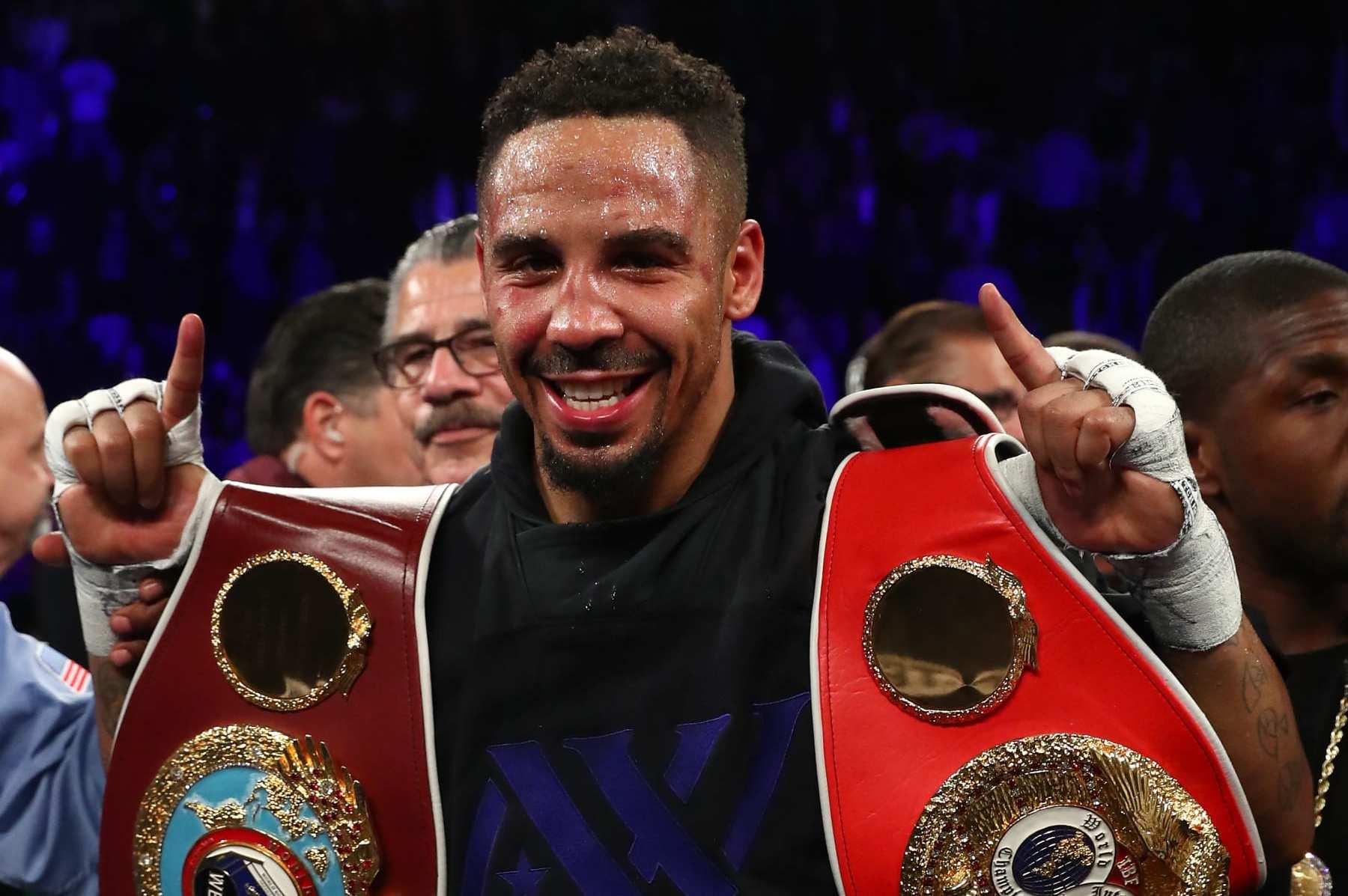 LAS VEGAS, NV - NOVEMBER 19: Andre Ward poses after defeating Sergey Kovalev of Russia by unanimous decision in their light heavyweight title bout at T-Mobile Arena on November 19, 2016 in Las Vegas, Nevada. (Photo by Al Bello/Getty Images)
