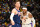 LOS ANGELES, CA - DECEMBER 25: Blake Griffin #2 of the Brooklyn Nets boxes out Carmelo Anthony #7 of the Los Angeles Lakers during the game on December 25, 2021 at Crypto.Com Arena in Los Angeles, California. NOTE TO USER: User expressly acknowledges and agrees that, by downloading and/or using this Photograph, user is consenting to the terms and conditions of the Getty Images License Agreement. Mandatory Copyright Notice: Copyright 2021 NBAE (Photo by Andrew D. Bernstein/NBAE via Getty Images)