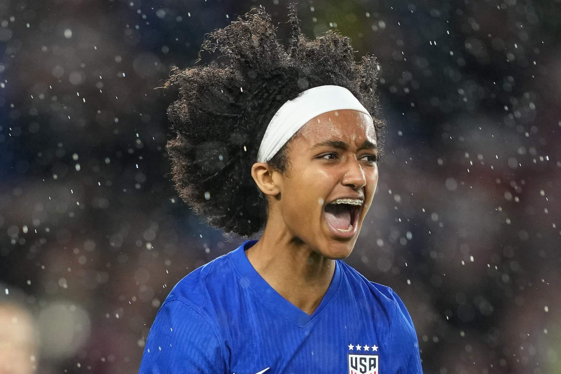ST PAUL, MINNESOTA - JUNE 04: Lily Yohannes #6 of the United States celebrates scoring during the second half against the Korea Republic at Allianz Field on June 04, 2024 in St Paul, Minnesota. (Photo by Brad Smith/ISI Photos/USSF/Getty Images)