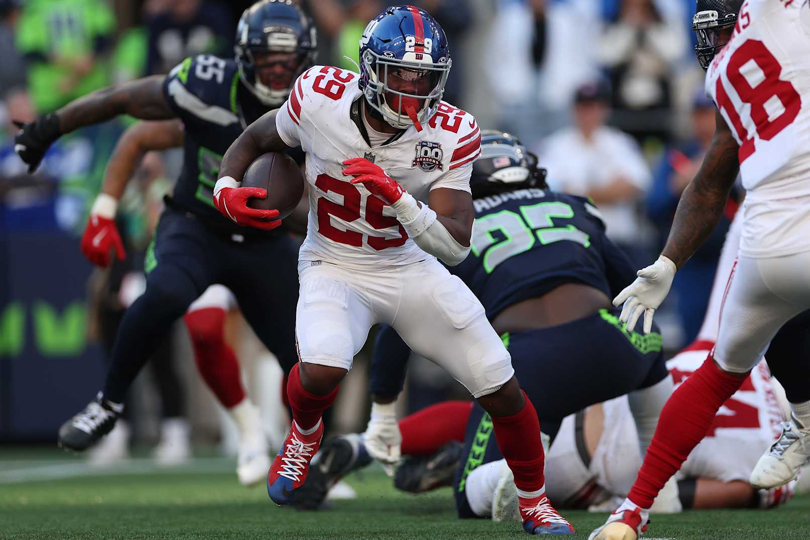 New York Giants running back Tyrone Tracy Jr.