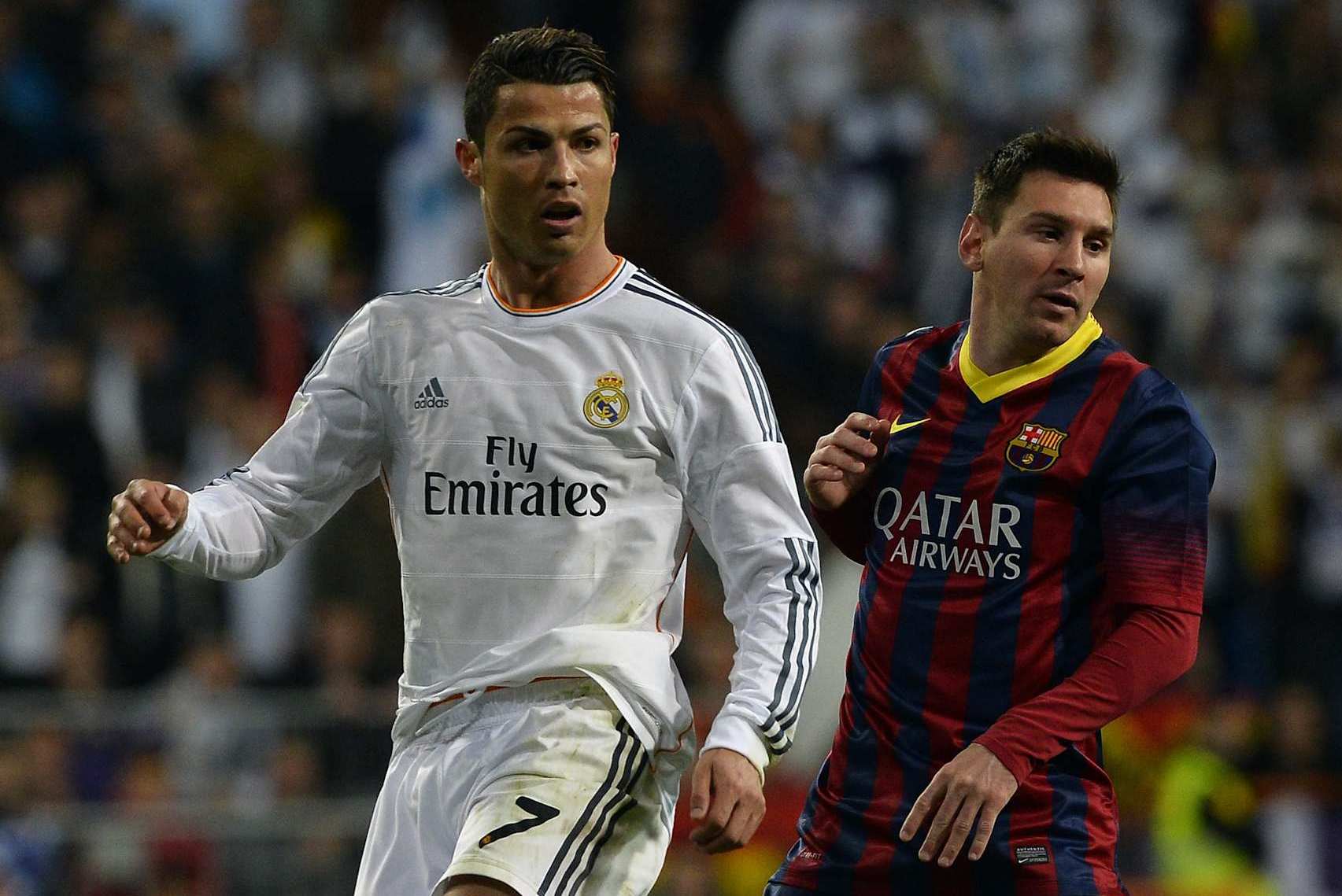 Cristiano Ronaldo and Lionel Messi.