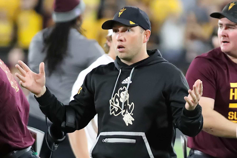 Head Coach Kenny Dillingham of the Arizona State Sun Devils
