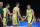 ABU DHABI, UAE - JULY 15: Dante Exum #11 of the Australian Basketball Men's Team high fives during the game against the USA Basketball Men's Team during the 2024 USA Basketball Showcase on July 15, 2024 in Abu Dhabi, The United Arab Emirates at Etihad Arena. NOTE TO USER: User expressly acknowledges and agrees that, by downloading and/or using this Photograph, user is consenting to the terms and conditions of the Getty Images License Agreement. Mandatory Copyright Notice: Copyright 2024 NBAE (Photo by Nathaniel S. Butler/NBAE via Getty Images)