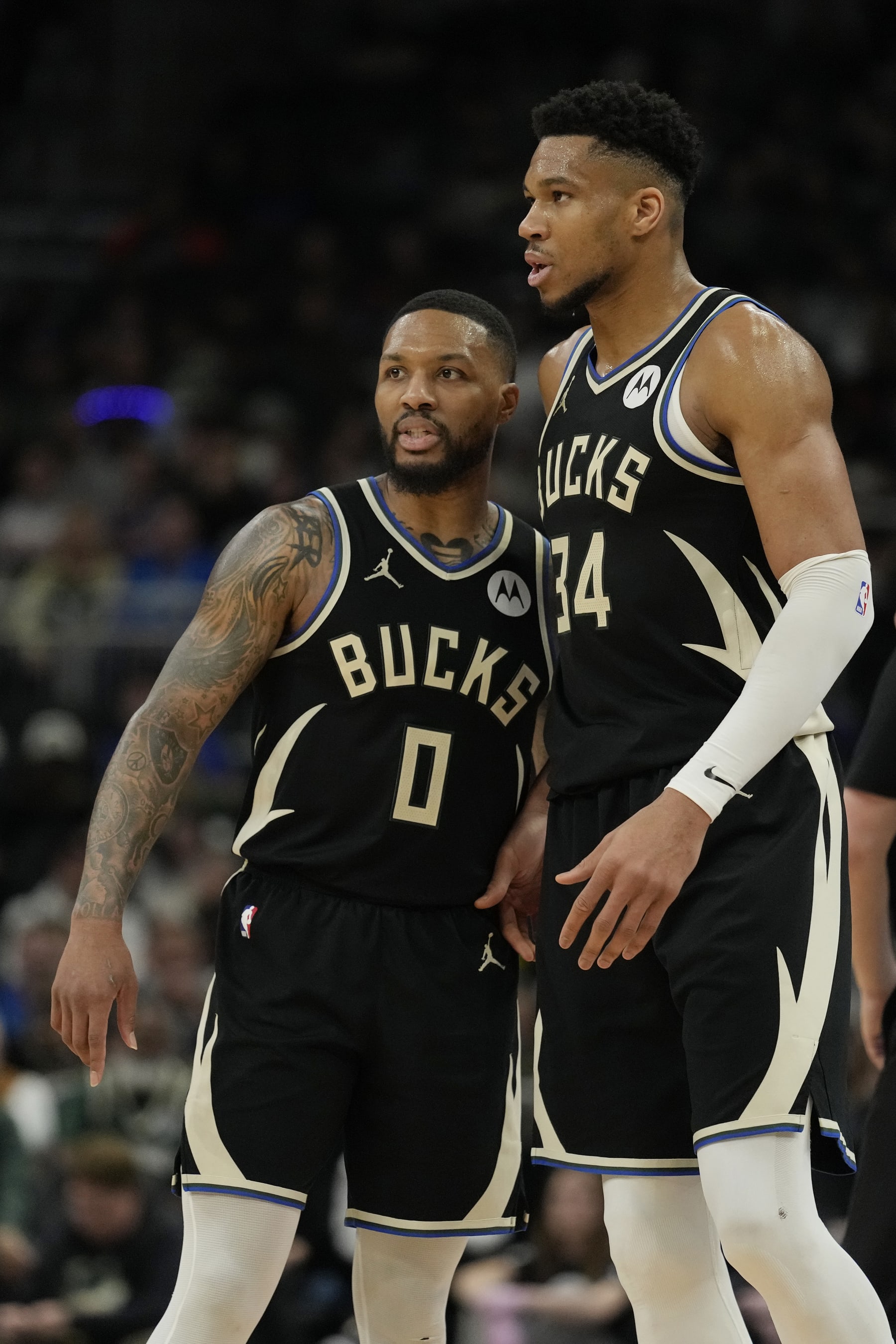 Damian Lillard and Giannis Antetokounmpo