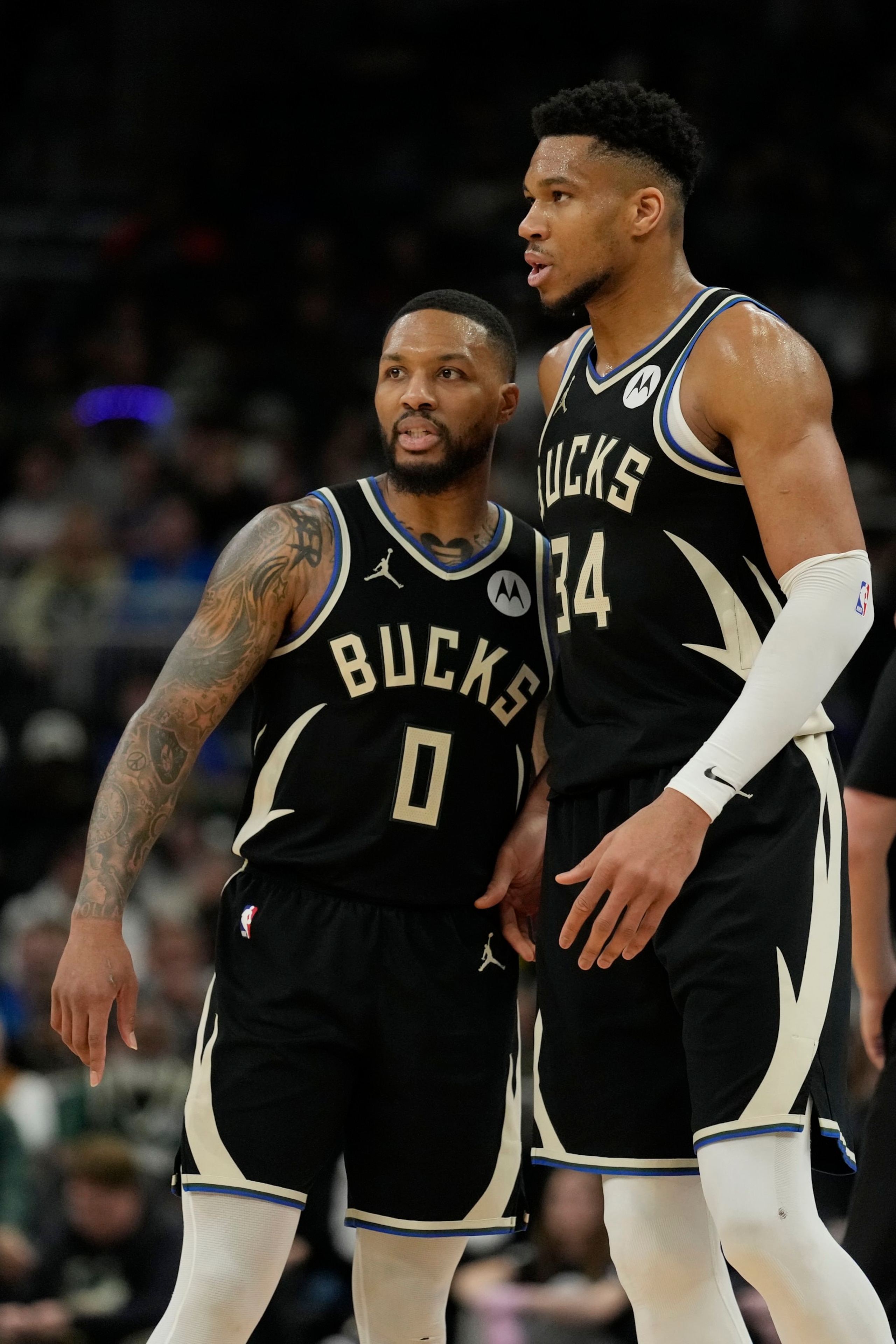 Damian Lillard and Giannis Antetokounmpo