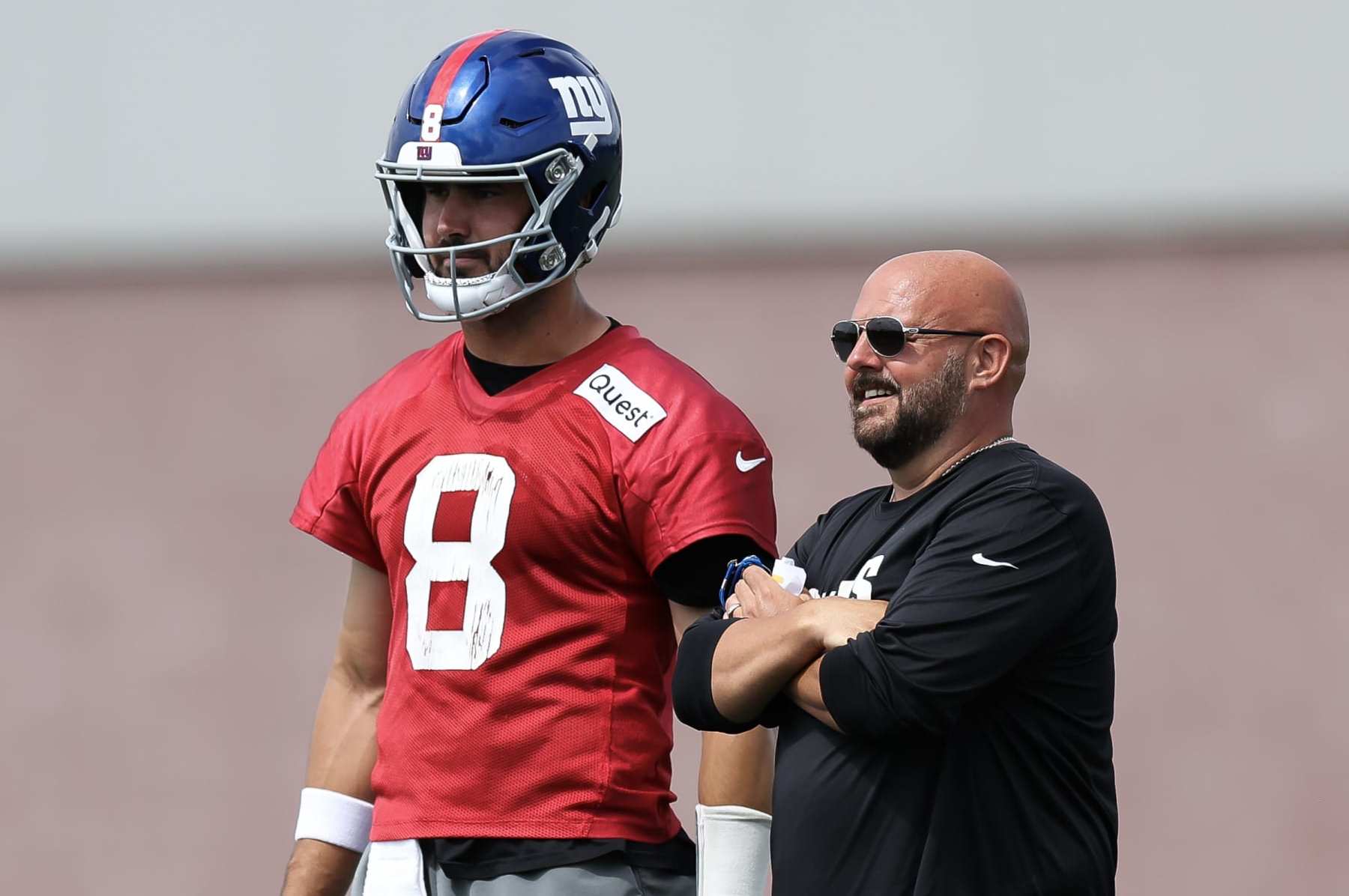 Daniel Jones and Brian Daboll