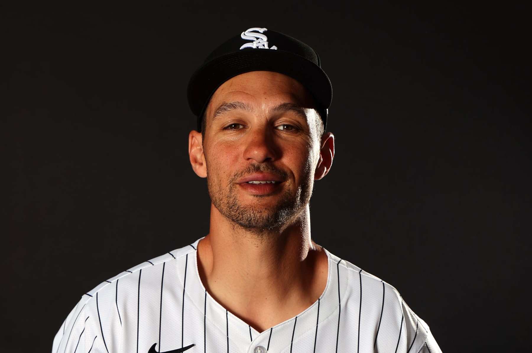 GLENDALE, ARIZONA - FEBRUARY 21: Coach Grady Sizemore of the Chicago White Sox poses for a portrait during Photo Day at Camelback Ranch on February 21, 2024 in Glendale, Arizona. (Photo by Michael Reaves/Getty Images)
