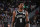MILWAUKEE, WI - JUNE 13: Kyrie Irving #11 of the Brooklyn Nets looks on during Round 2, Game 4 of the 2021 NBA Playoffs on June 13 2021 at the Fiserv Forum Center in Milwaukee, Wisconsin. NOTE TO USER: User expressly acknowledges and agrees that, by downloading and or using this Photograph, user is consenting to the terms and conditions of the Getty Images License Agreement. Mandatory Copyright Notice: Copyright 2021 NBAE (Photo by Nathaniel S. Butler/NBAE via Getty Images).