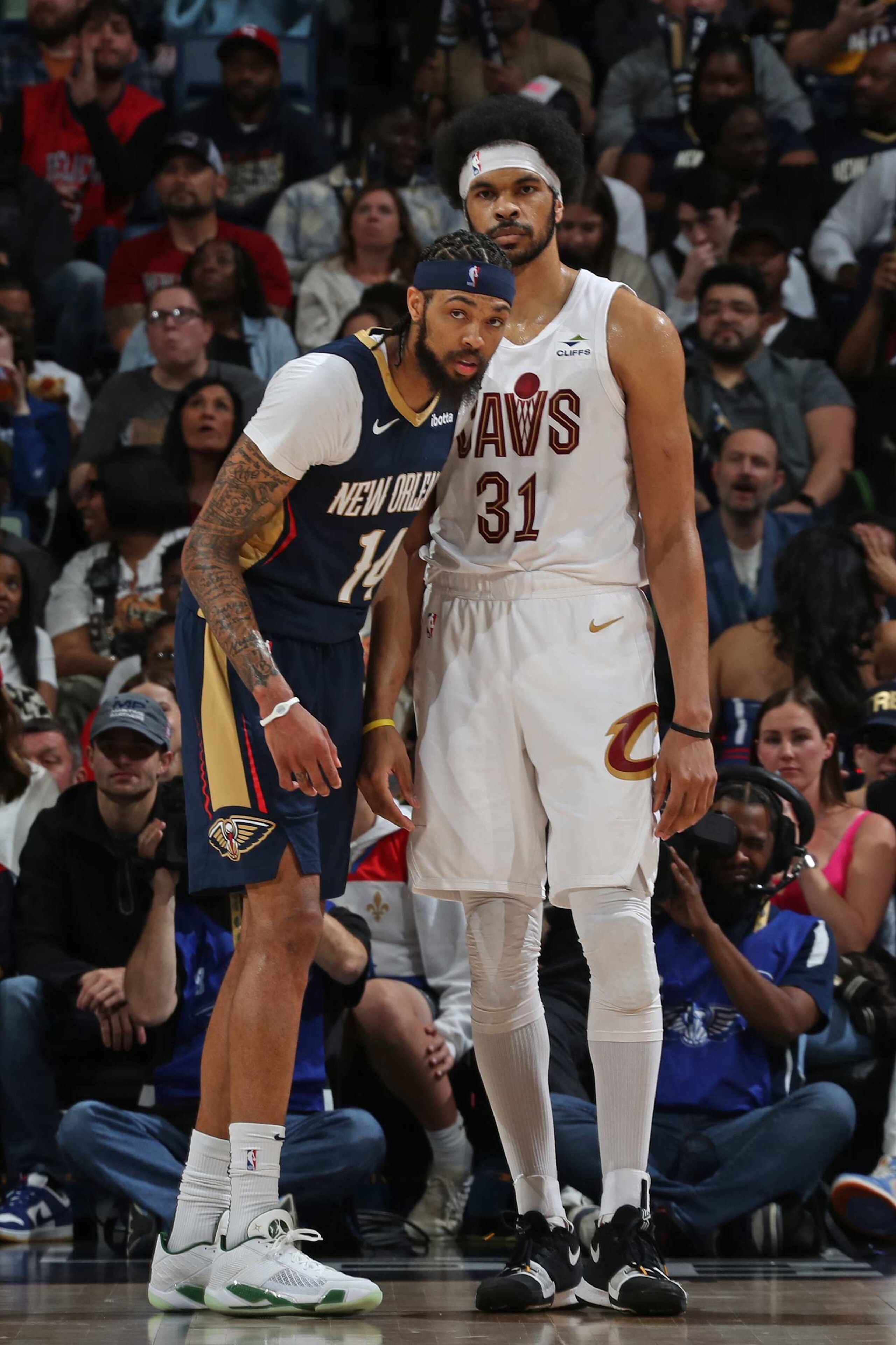 Brandon Ingram and Jarrett Allen Brandon Ingram and Jarrett Allen