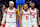 Josh Hart, Jalen Brunson and Mikal Bridges