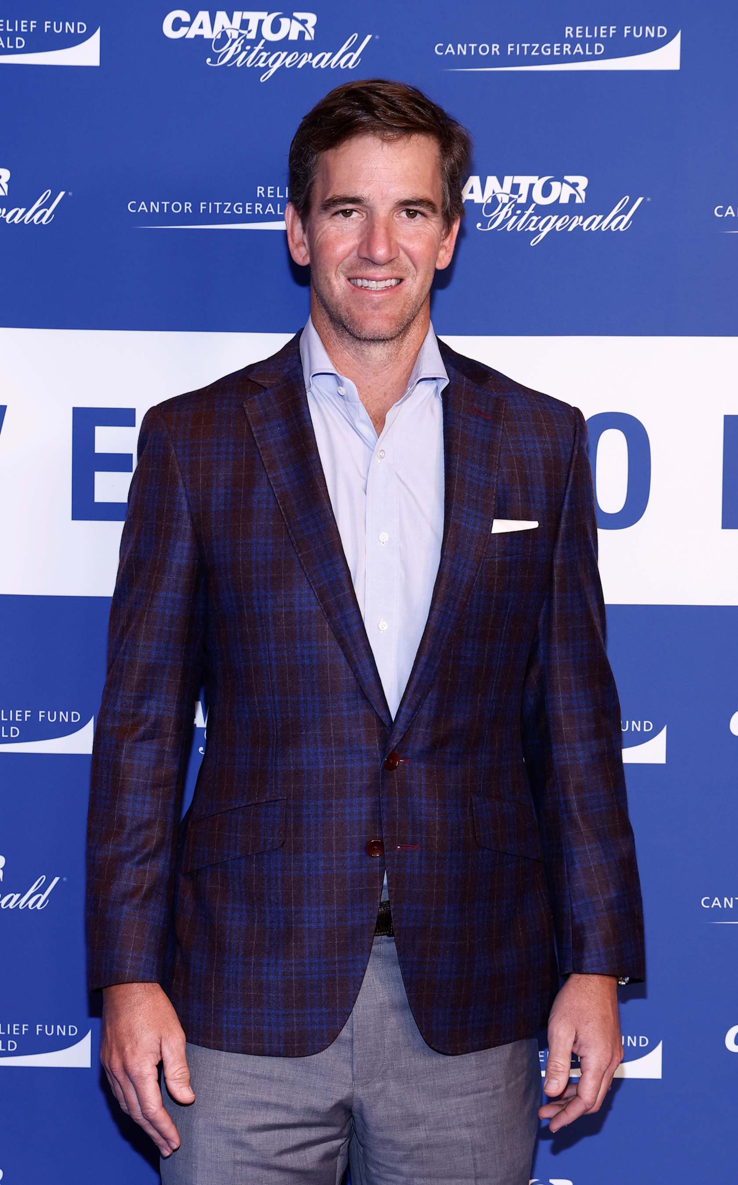NEW YORK, NEW YORK - SEPTEMBER 11: Eli Manning attends Charity Day 2024 hosted by The Cantor Fitzgerald Relief Fund at Cantor Fitzgerald on September 11, 2024 in New York City. (Photo by Paul Morigi/Getty Images for The Cantor Fitzgerald Relief Fund)