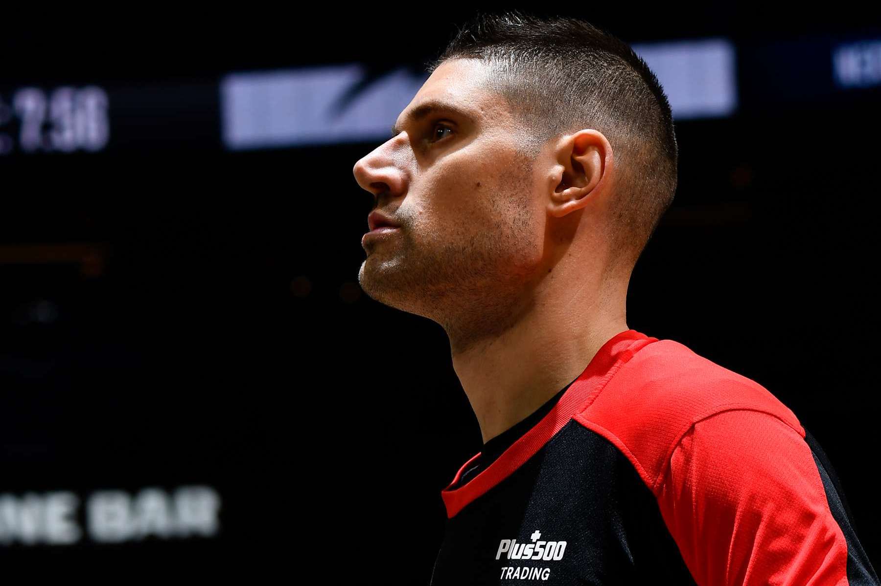 ORLANDO, FL - NOVEMBER 27: Nikola Vucevic #9 of the Chicago Bulls looks on before the game against the Orlando Magic on November 27, 2024 at Kia Center in Orlando, Florida. NOTE TO USER: User expressly acknowledges and agrees that, by downloading and or using this photograph, User is consenting to the terms and conditions of the Getty Images License Agreement. Mandatory Copyright Notice: Copyright 2024 NBAE (Photo by Fernando Medina/NBAE via Getty Images)