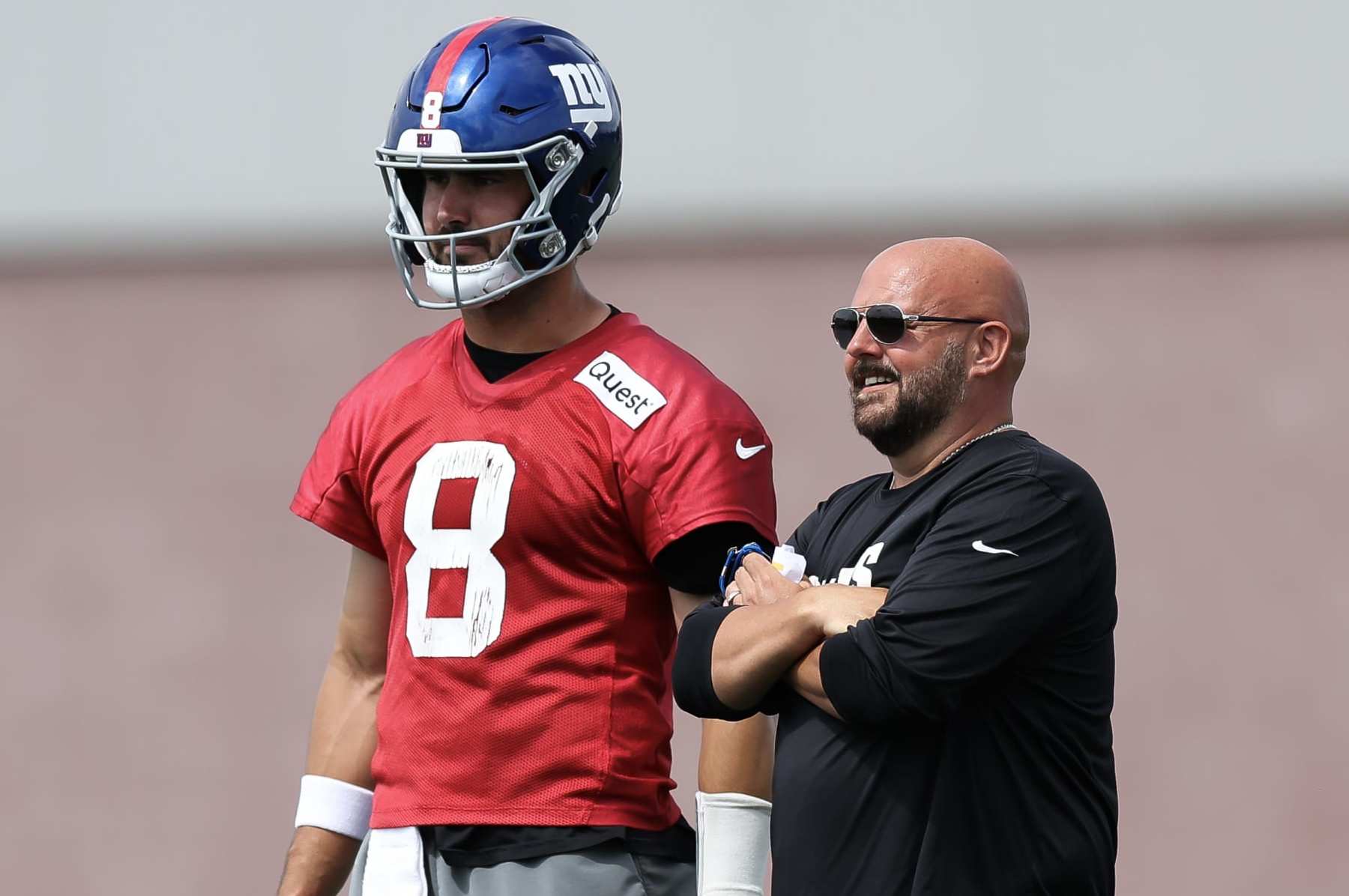 Daniel Jones and Brian Daboll