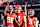 ATHENS, GEORGIA - OCTOBER 12: Dillon Bell #86 celebrates his touchdown with Drew Bobo #74 and Anthony Evans III #5 of the Georgia Bulldogs during a game between the between the Mississippi State Bulldogs and the Georgia Bulldogs at Sanford Stadium on October 12, 2024 in Athens, Georgia. (Photo by Steve Limentani/ISI Photos/Getty Images)