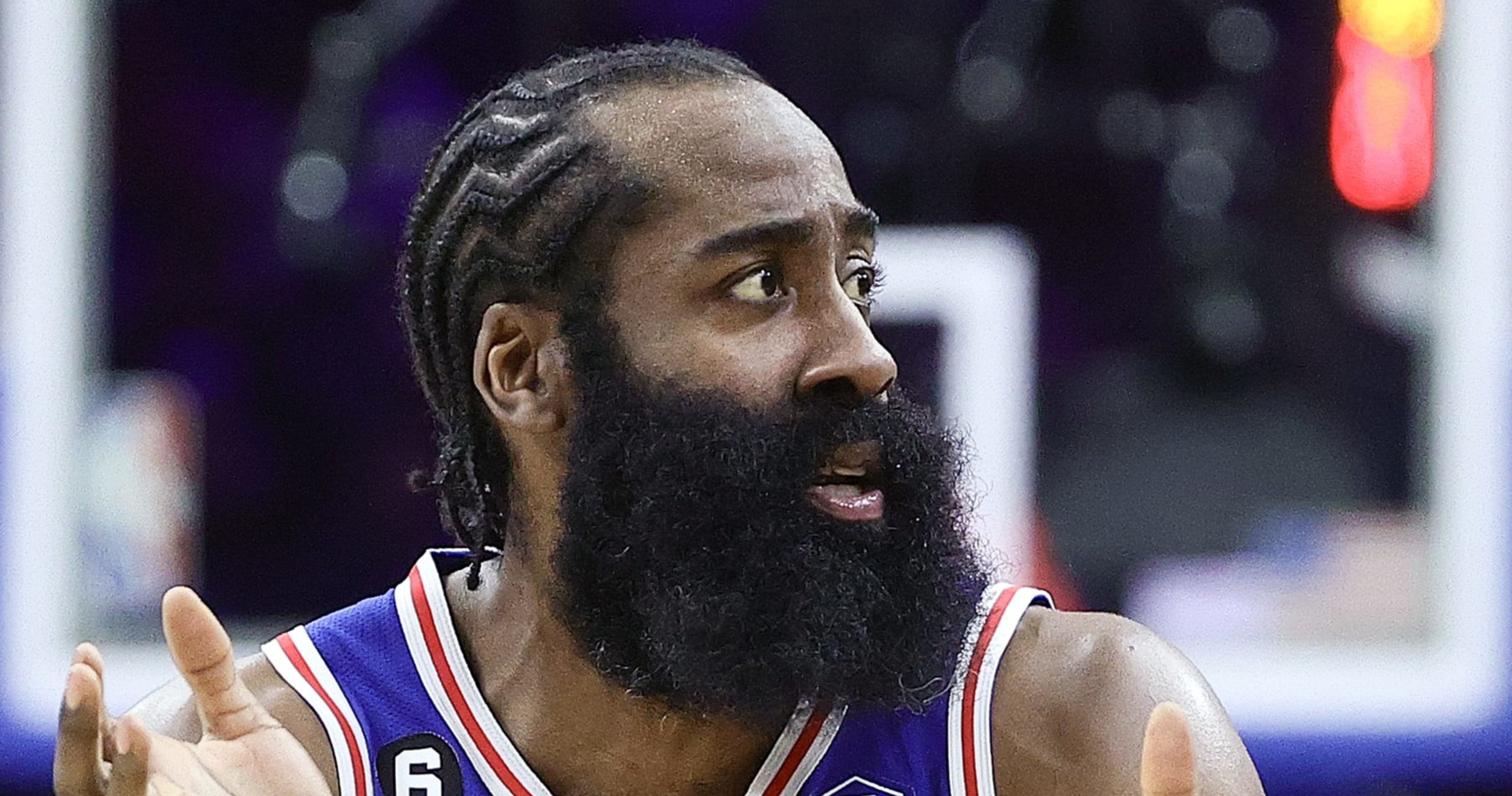 Philadelphia 76ers star James Harden slammed by NBA fans for 'cookie  monster' outfit ahead of playoffs series opener