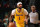 CHARLOTTE, NC - FEBRUARY 5: D'Angelo Russell #1 of the Los Angeles Lakers handles the ball during the game against Charlotte Hornets on February 5, 2024 at Spectrum Center in Charlotte, North Carolina. NOTE TO USER: User expressly acknowledges and agrees that, by downloading and or using this photograph, User is consenting to the terms and conditions of the Getty Images License Agreement. Mandatory Copyright Notice: Copyright 2024 NBAE (Photo by Kent Smith/NBAE via Getty Images)