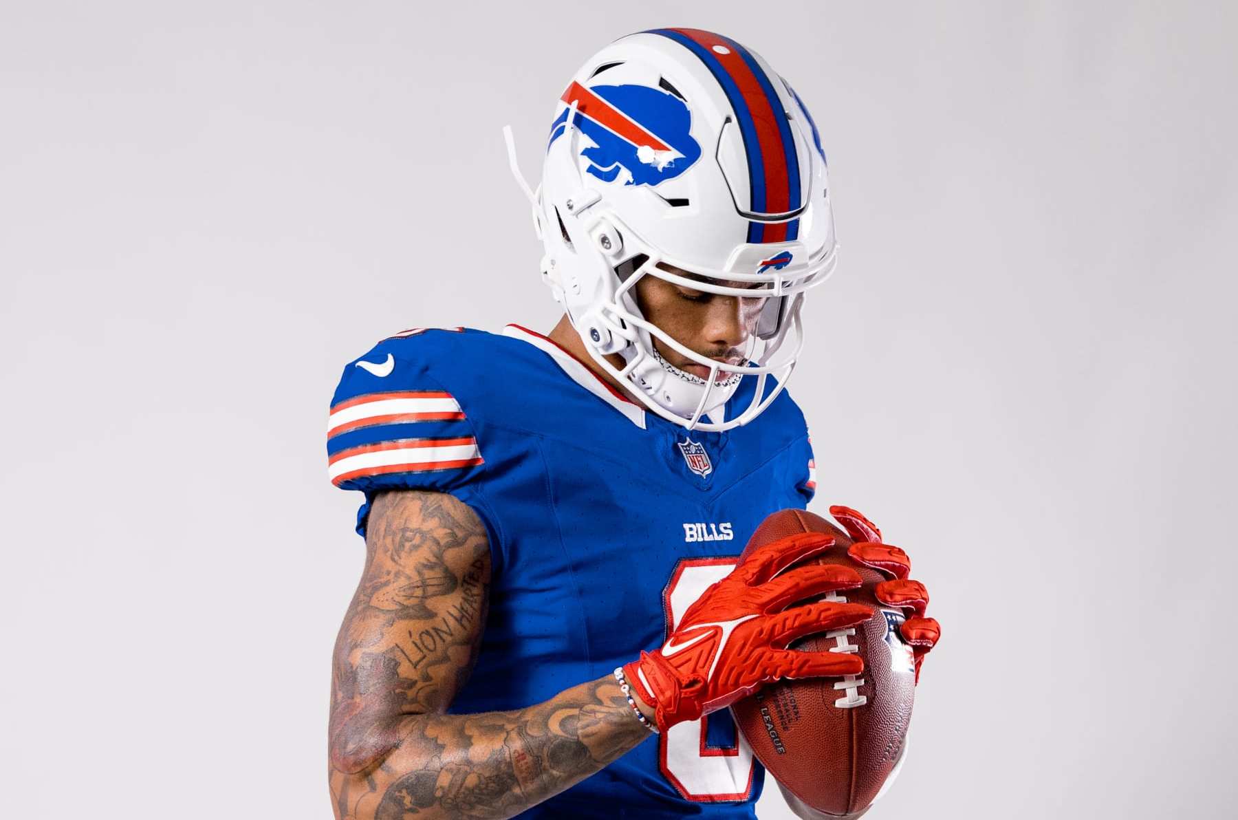 LOS ANGELES, CA - MAY 18: Wide Receiver Keon Coleman #0 of the Buffalo Bills poses during the NFLPA Rookie Premiere at the Los Angeles Coliseum on May 18, 2024 in Los Angeles, California. (Photo by Aubrey Lao/Getty Images)