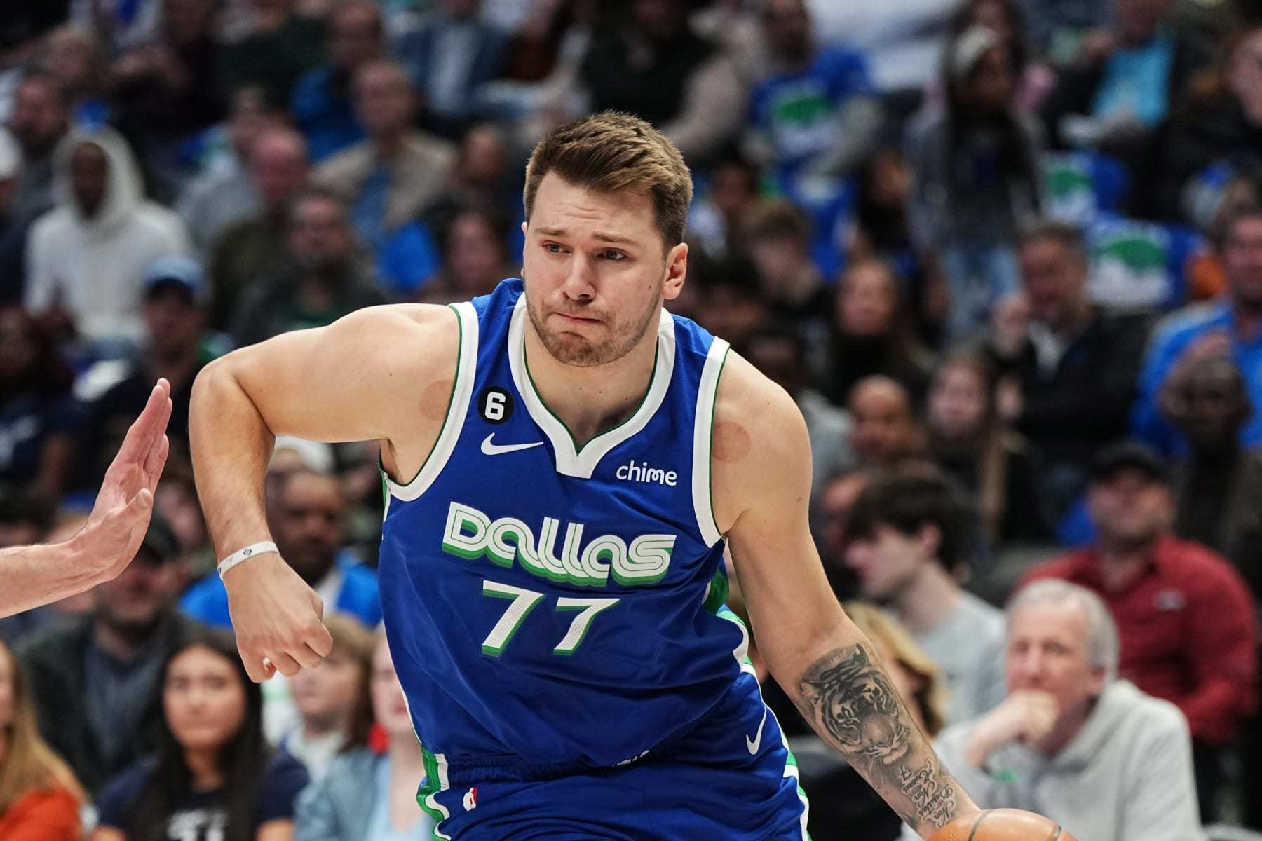 Mavericks MVP candidate Luka Doncic exits game with ankle injury