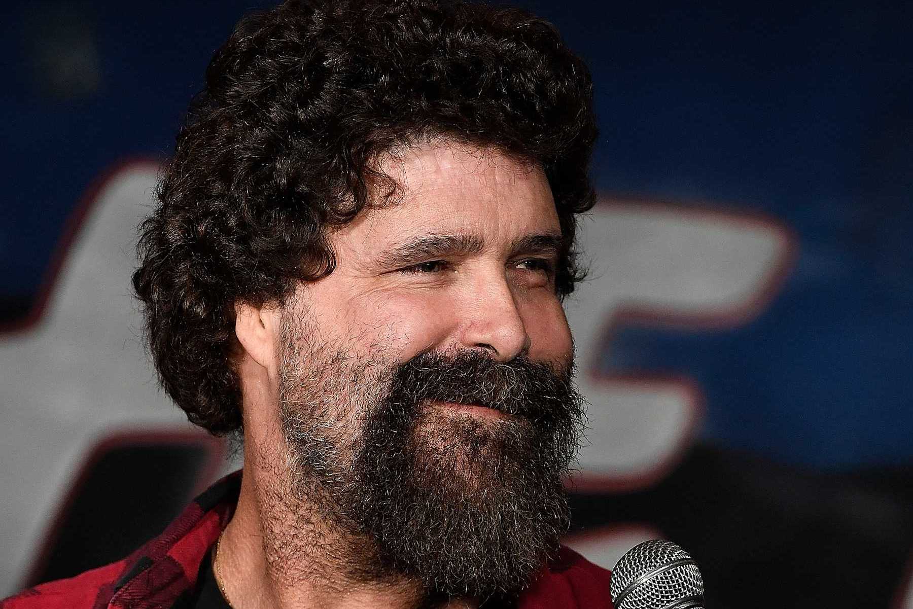 PASADENA, CA - MAY 03: Wrestler Mick Foley performs during his appearance at The Ice House Comedy Club on May 3, 2018 in Pasadena, California. (Photo by Michael S. Schwartz/Getty Images)