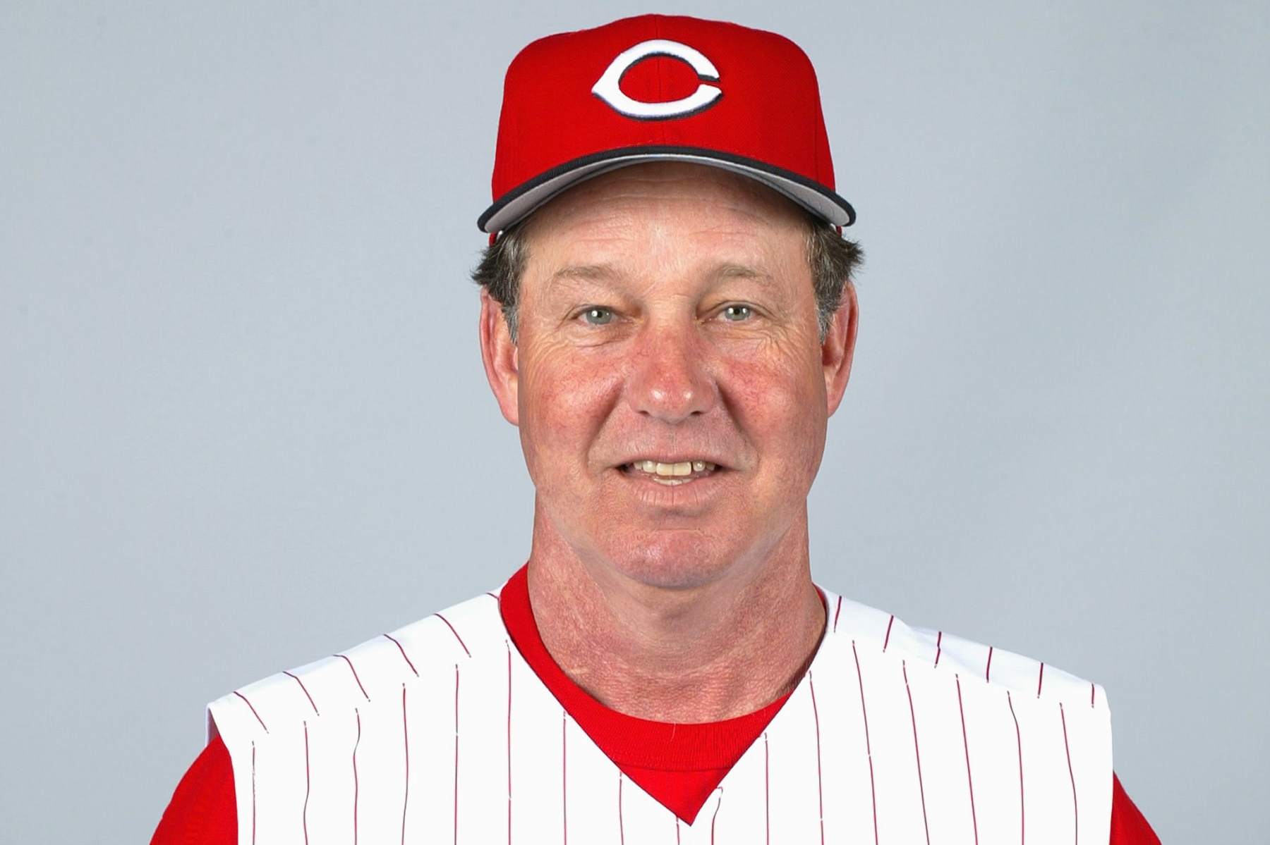 SARASOTA, FL - FEBRUARY 26:  Don Gullett, Pitching Coach of the Cincinnati Reds on February 26, 2004 in Sarasota, Florida. (Photo by MLB via Getty Images) (Mandatory Copyright: Copyright 2004 MLB Photos)