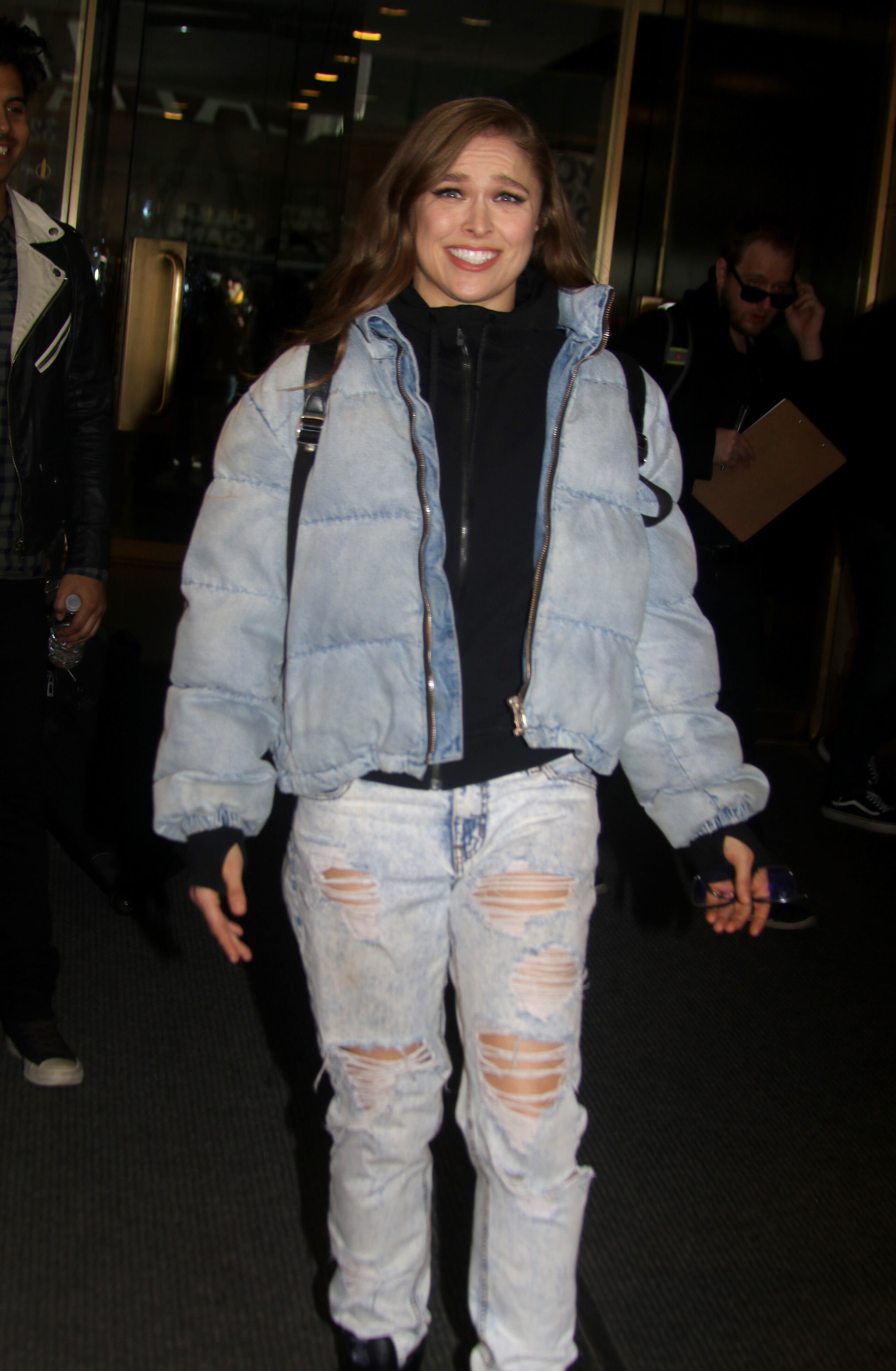 NEW YORK, NY - APRIL 04: Ronda Rousey is seen on April 04, 2019 in New York City.  (Photo by Jose Perez/Bauer-Griffin/GC Images)