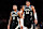 LAS VEGAS, NV - DECEMBER 14: Damian Lillard #0 and Giannis Antetokounmpo #34 of the Milwaukee Bucks looks on during the game against the Atlanta Hawks during the Emirates NBA Cup Eastern Semifinals on December 14, 2024 at the T-Mobile Arena in Las Vegas, Nevada. NOTE TO USER: User expressly acknowledges and agrees that, by downloading and or using this photograph, User is consenting to the terms and conditions of the Getty Images License Agreement. Mandatory Copyright Notice: Copyright 2024 NBAE (Photo by Logan Riely/NBAE via Getty Images)