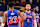 DETROIT, MI - MARCH 11: Jaden Ivey #23 high fives Cade Cunningham #2 of the Detroit Pistons during the game against the Charlotte Hornets  on March 11, 2024 at Little Caesars Arena in Detroit, Michigan. NOTE TO USER: User expressly acknowledges and agrees that, by downloading and/or using this photograph, User is consenting to the terms and conditions of the Getty Images License Agreement. Mandatory Copyright Notice: Copyright 2024 NBAE (Photo by Chris Schwegler/NBAE via Getty Images)