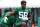 FLORHAM PARK, NJ - JULY 29: Carl Lawson #58 of the New York Jets works out during a morning practice at Atlantic Health Jets Training Center on July 29, 2021 in Florham Park, New Jersey. (Photo by Rich Schultz/Getty Images)